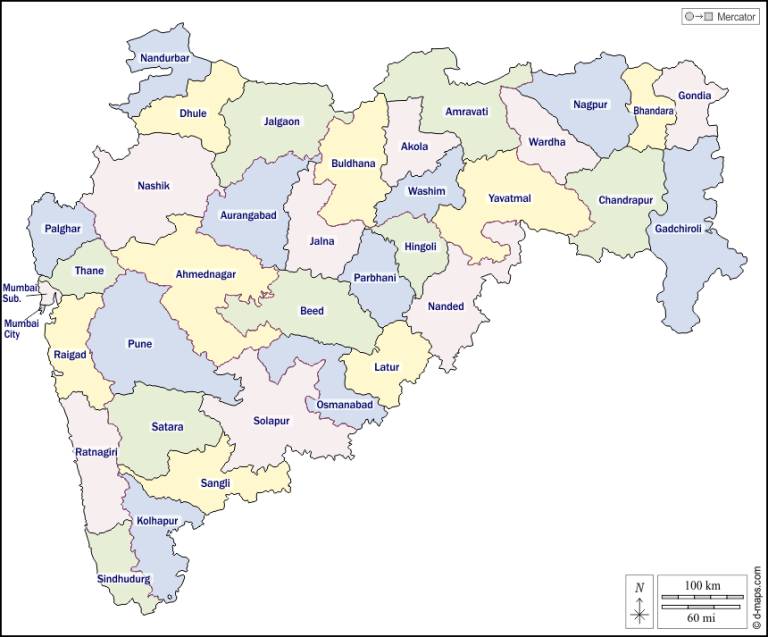 Maharashtra Map RSCD Working Area